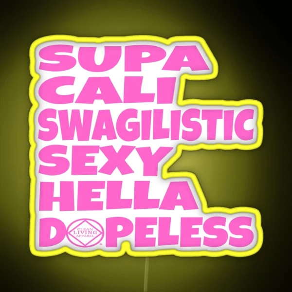 Supa Hella Dopeless Narcotics Anonymous Gifts NA AA RGB Neon Sign