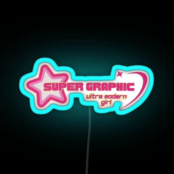 Super Graphic Ultra Modern Girl RGB Neon Sign