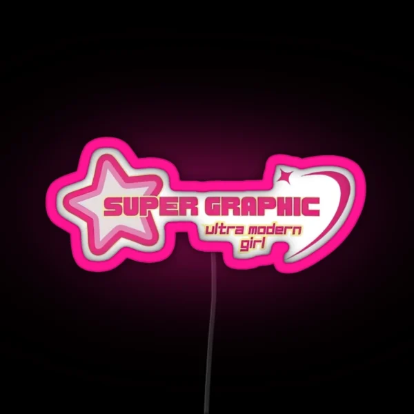 Super Graphic Ultra Modern Girl RGB Neon Sign