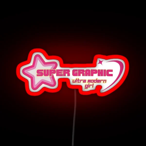 Super Graphic Ultra Modern Girl RGB Neon Sign