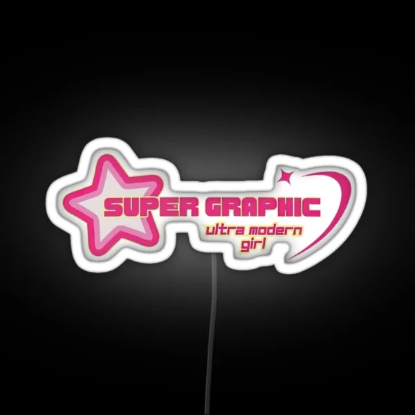 Super Graphic Ultra Modern Girl RGB Neon Sign