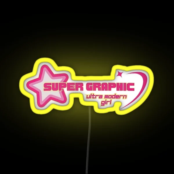 Super Graphic Ultra Modern Girl RGB Neon Sign