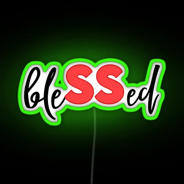 Super Seniors Blessed RGB Neon Sign