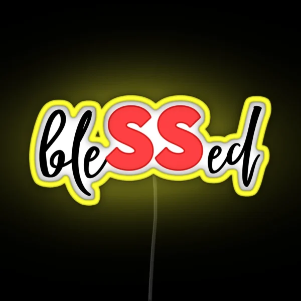 Super Seniors Blessed RGB Neon Sign
