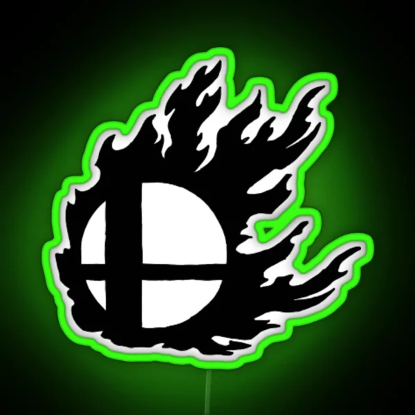 Super Smash Bro S Logo RGB Neon Sign