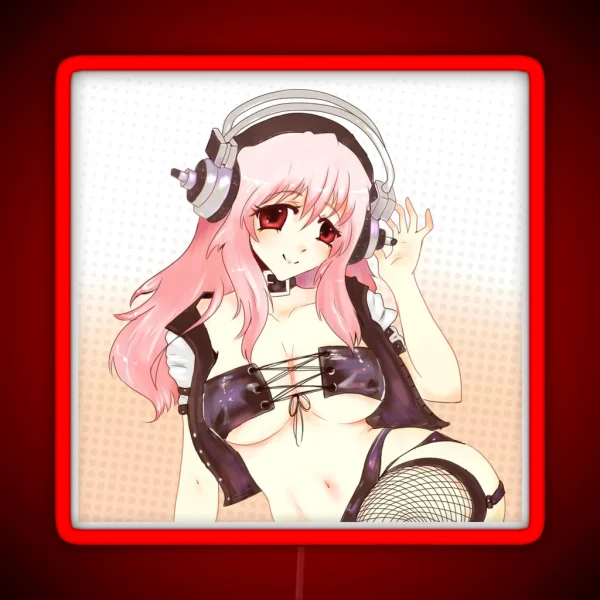 Super Sonico After The Party RGB Neon Sign
