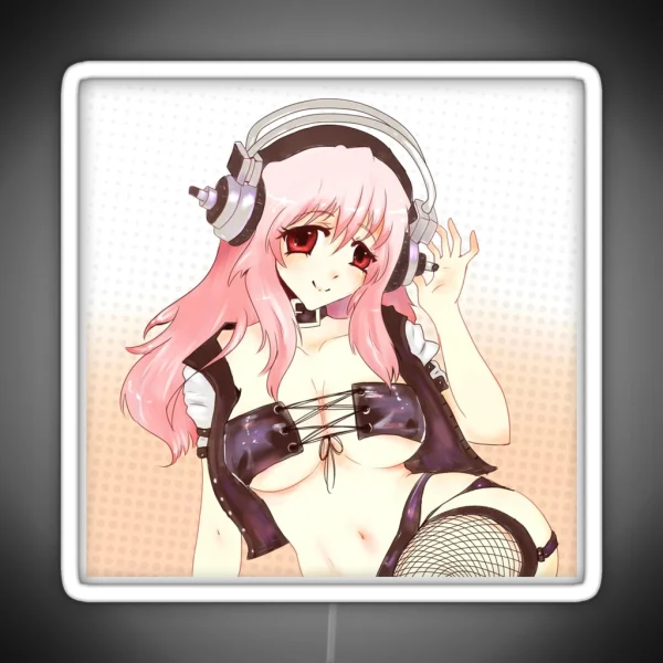 Super Sonico After The Party RGB Neon Sign