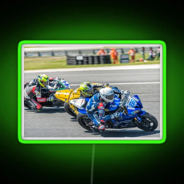 Superbike Racers RGB Neon Sign