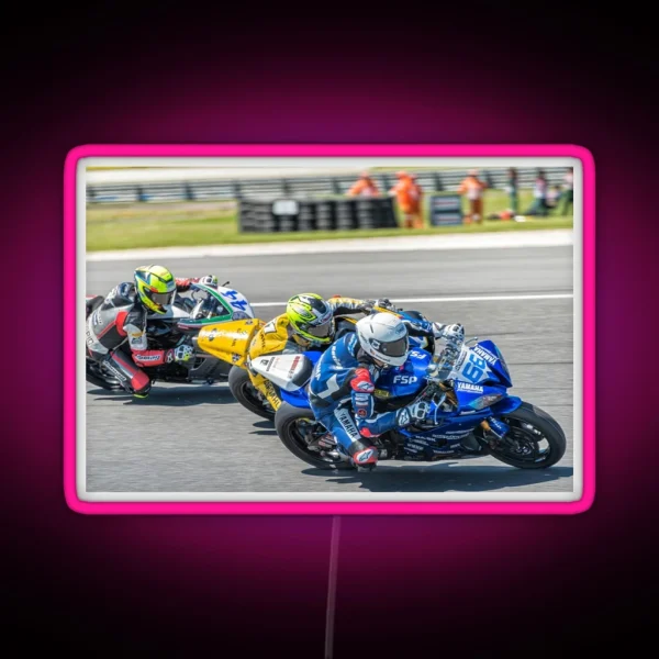 Superbike Racers RGB Neon Sign