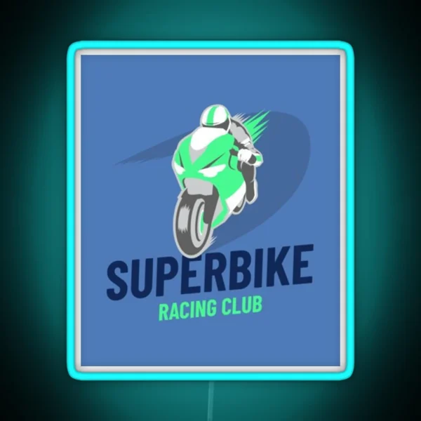 Superbike Racing Club RGB Neon Sign