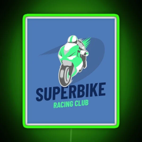 Superbike Racing Club RGB Neon Sign