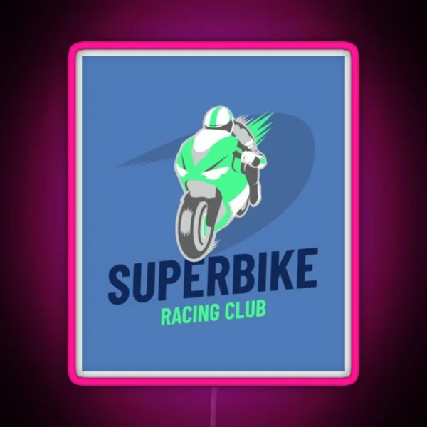 Superbike Racing Club RGB Neon Sign