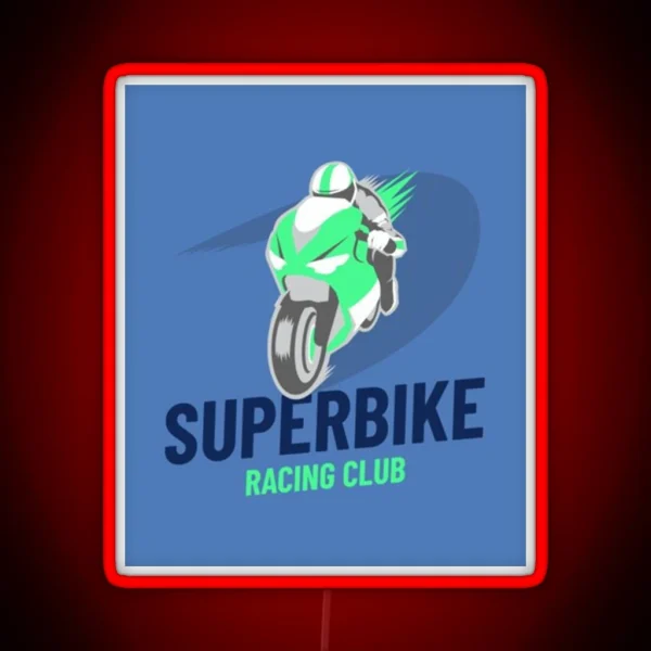 Superbike Racing Club RGB Neon Sign