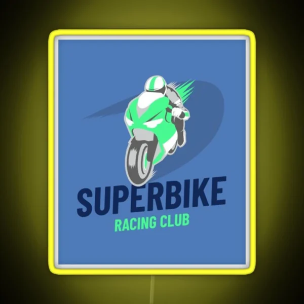 Superbike Racing Club RGB Neon Sign
