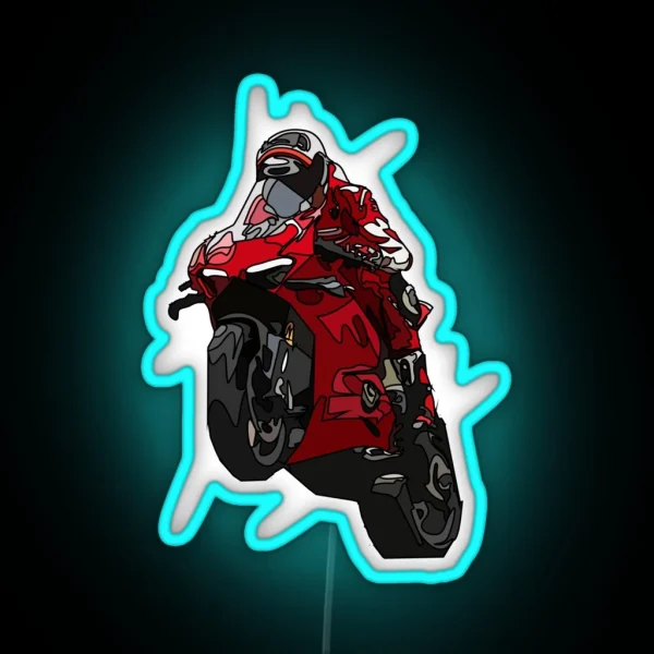 Superbike Wheelie RGB Neon Sign