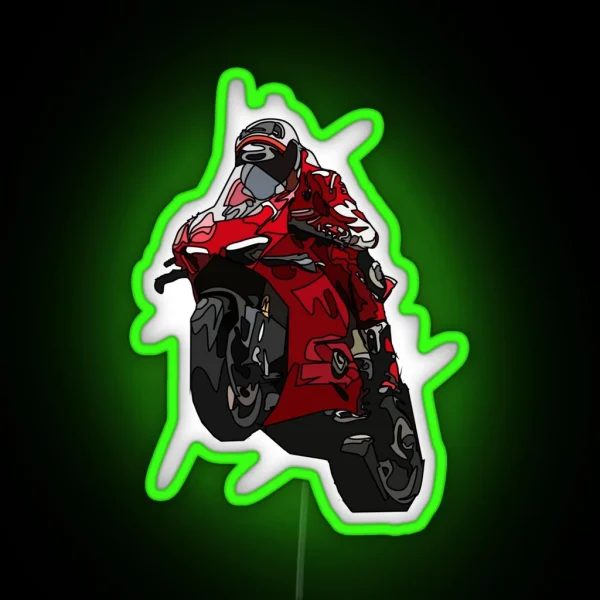 Superbike Wheelie RGB Neon Sign