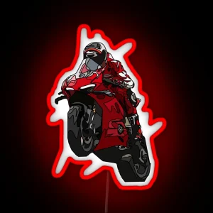 Superbike Wheelie RGB Neon Sign