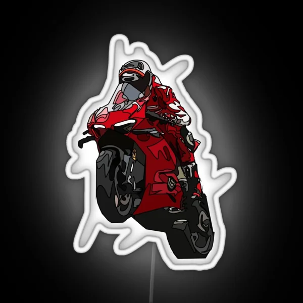 Superbike Wheelie RGB Neon Sign