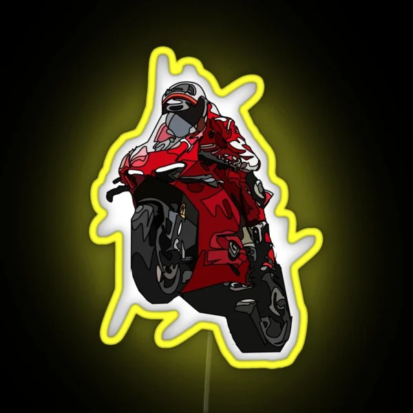 Superbike Wheelie RGB Neon Sign