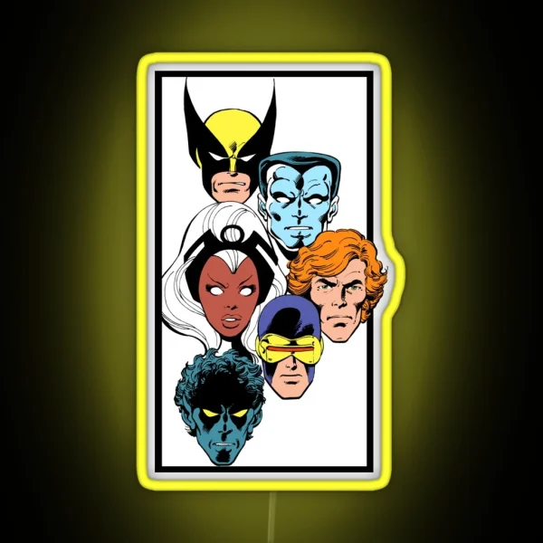 Superhero Heads RGB Neon Sign