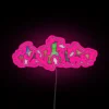 Personalized RGB LED neon superhero logo display wall art lighting