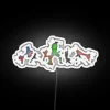 Color-Changing Superhero Neon Sign with Vibrant RGB LED Lighting Effects