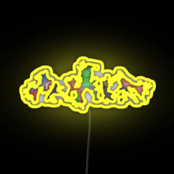 Superheros RGB Neon Sign