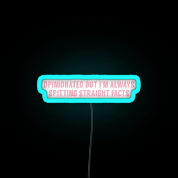 Superm Jopping Mark Lee OPINIONATED BUT I M ALWAYS RGB Neon Sign