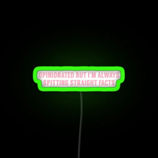Superm Jopping Mark Lee OPINIONATED BUT I M ALWAYS RGB Neon Sign