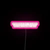 Vibrant Rainbow LED Sign with Colorful Quotes and Bold Typography