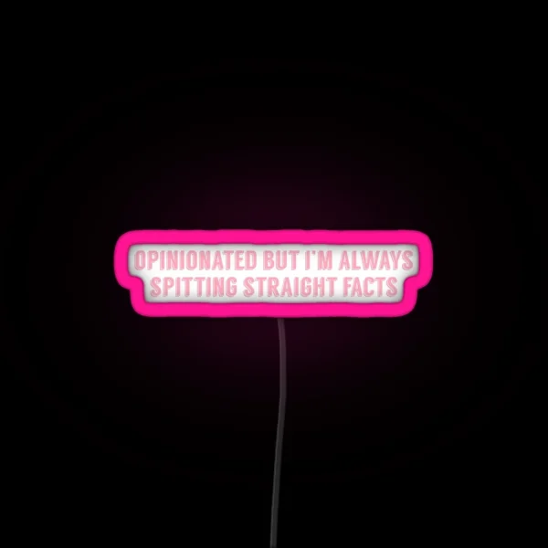 Superm Jopping Mark Lee OPINIONATED BUT I M ALWAYS RGB Neon Sign