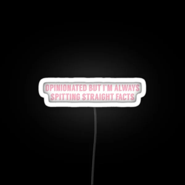 Superm Jopping Mark Lee OPINIONATED BUT I M ALWAYS RGB Neon Sign