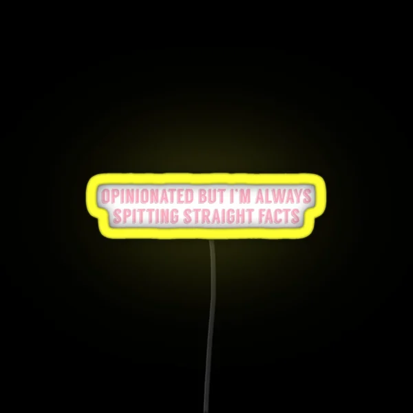 Superm Jopping Mark Lee OPINIONATED BUT I M ALWAYS RGB Neon Sign