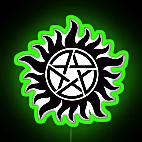 Supernatural Anti Possession Symbol RGB Neon Sign