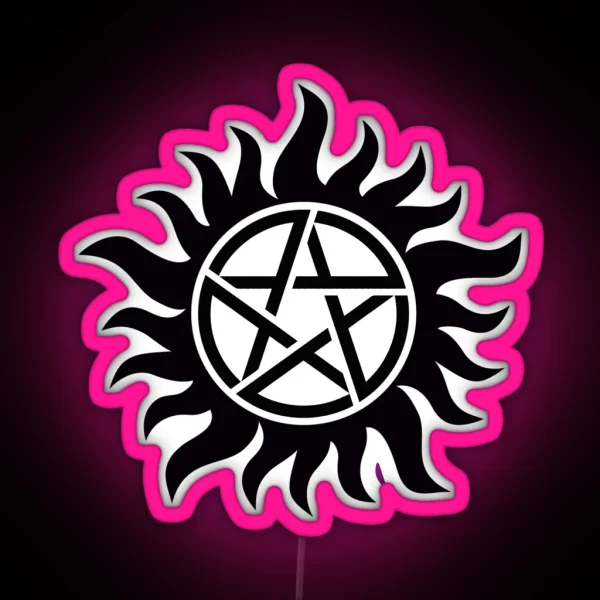 Supernatural Anti Possession Symbol RGB Neon Sign