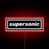 Eye-catching Supersonic Neon Sign in Vibrant RGB Illuminated Colors