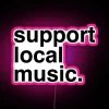 Vibrant RGB LED display supports local music venues and artists