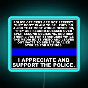 SUPPORT THE POLICE RGB Neon Sign