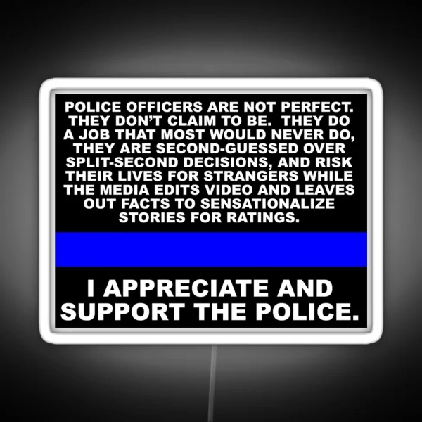 SUPPORT THE POLICE RGB Neon Sign