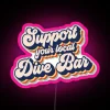 Retro Dive Bar Decorations Colorful LED Neon Sign for Bars