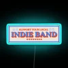 Indie Musician Decor Support Local Bands with RGB Neon Signs