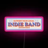RGB LED Sign Supporting Local Music Scene and Indie Bands