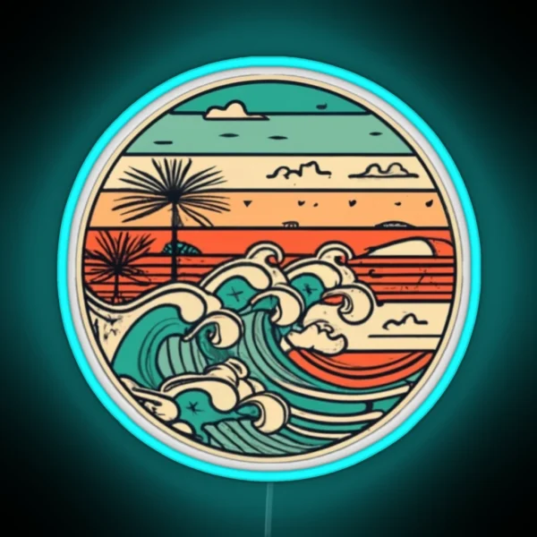 Surf Logo V26 RGB Neon Sign