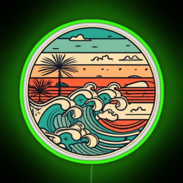 Surf Logo V26 RGB Neon Sign