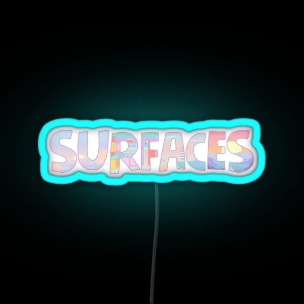 Surfaces Music Album Covers RGB Neon Sign