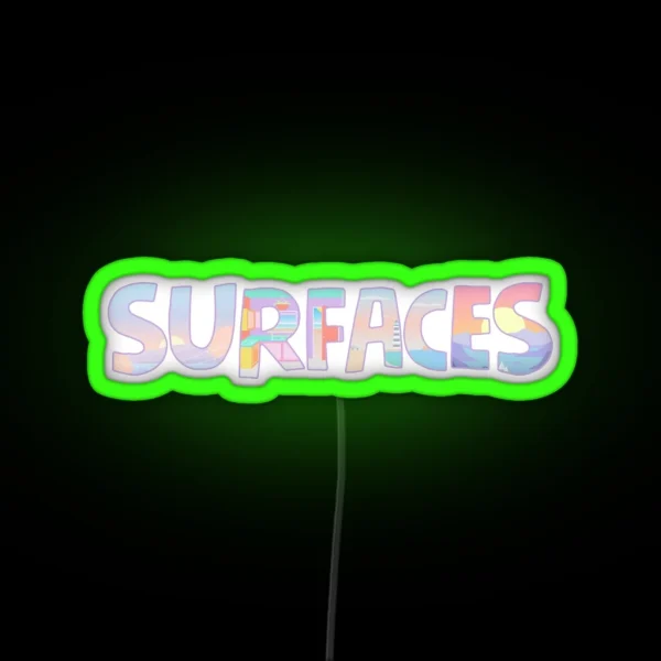Surfaces Music Album Covers RGB Neon Sign