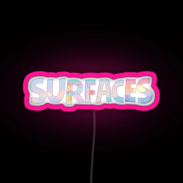 Surfaces Music Album Covers RGB Neon Sign