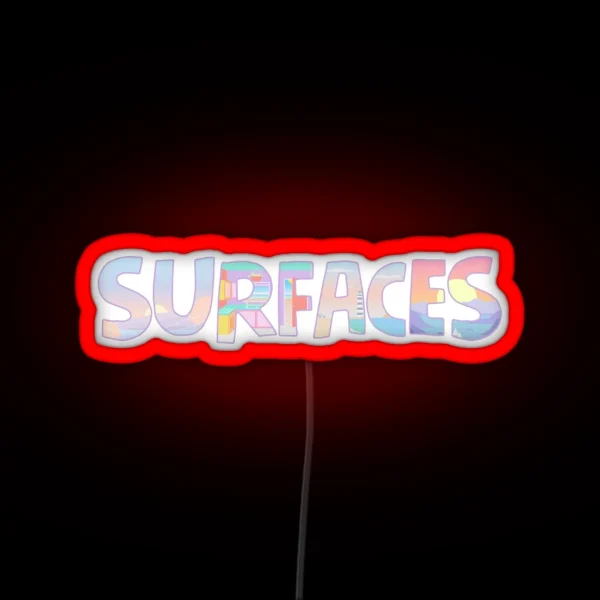 Surfaces Music Album Covers RGB Neon Sign