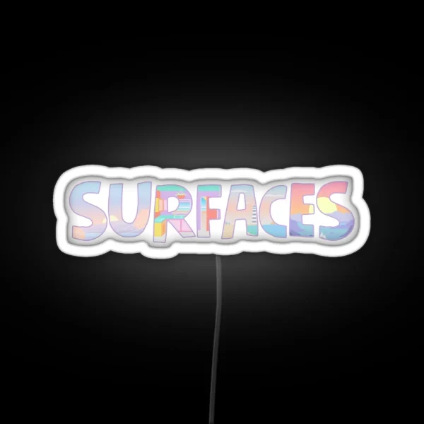 Surfaces Music Album Covers RGB Neon Sign