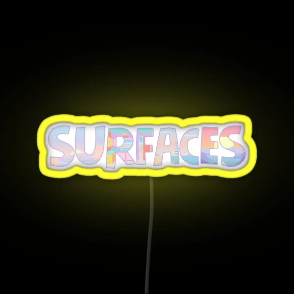 Surfaces Music Album Covers RGB Neon Sign
